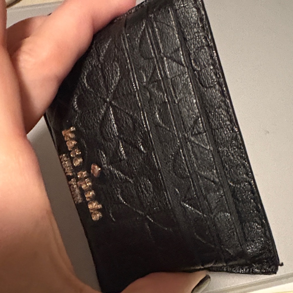 Kate Spade Black Leather Card Holder - Picture 3 of 6
